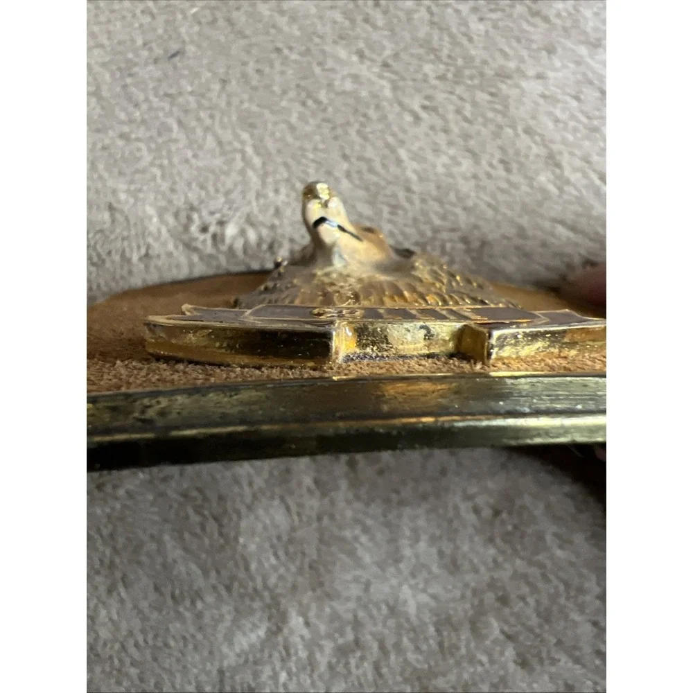 Vintage 1979 Raintree‎ Collie Dog Belt Buckle 3D Brass Enamel Western USA